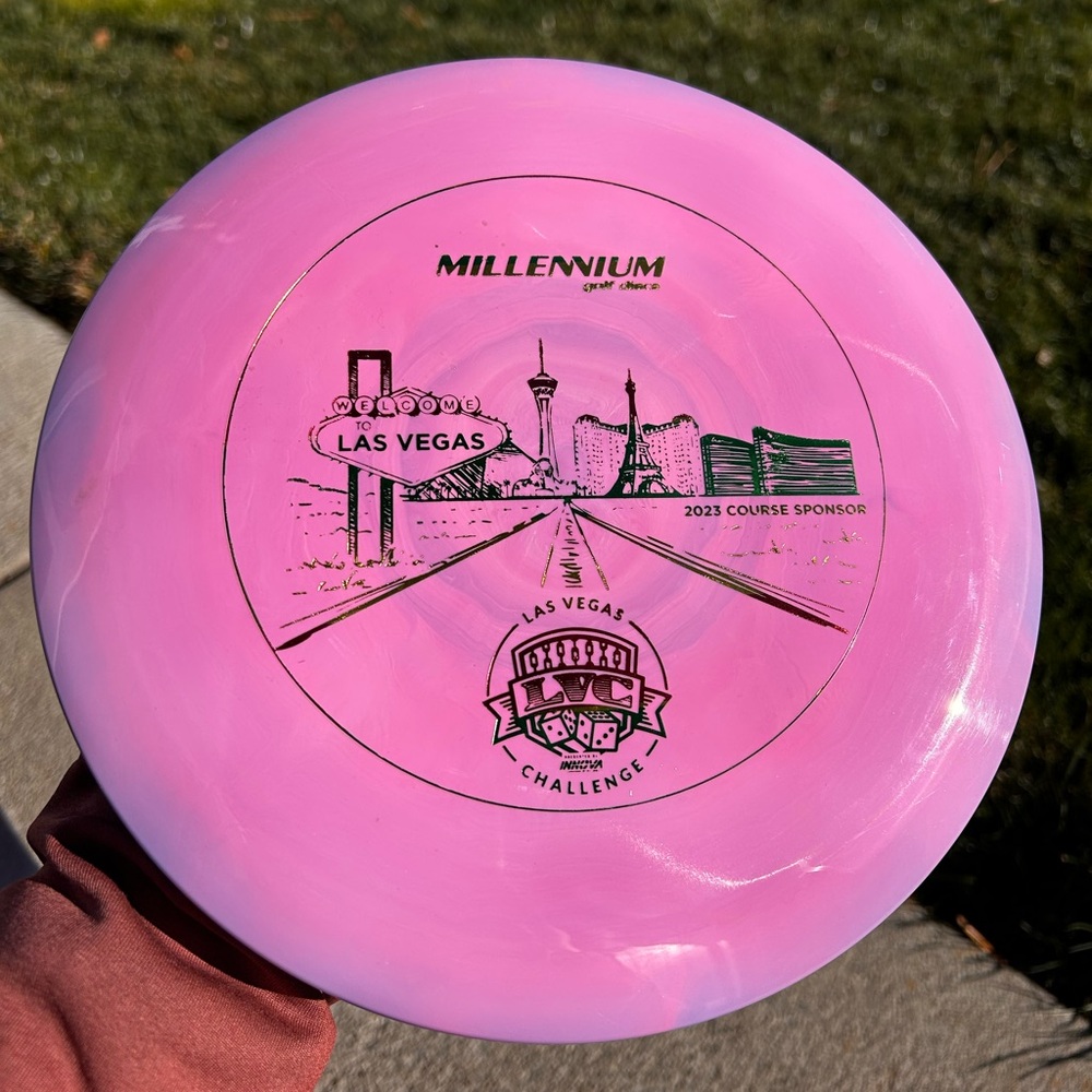 Millennium Disc Las Vegas Challenge Pink 173-5g Innova Swsolf Disc Golf Frisbee